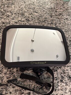 KeaBabies Black Baby Car Mirror
